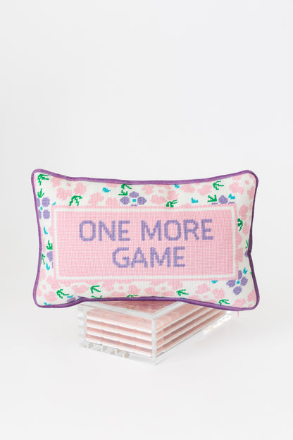 Mahjong Needlepoint Pillow