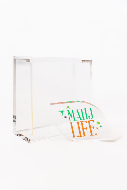 Lucite Napkin Holder & Weight